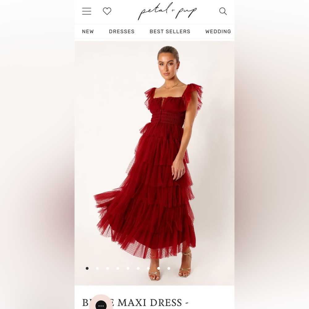 Petal & Pup burgundy Maxi Dress - BNWT